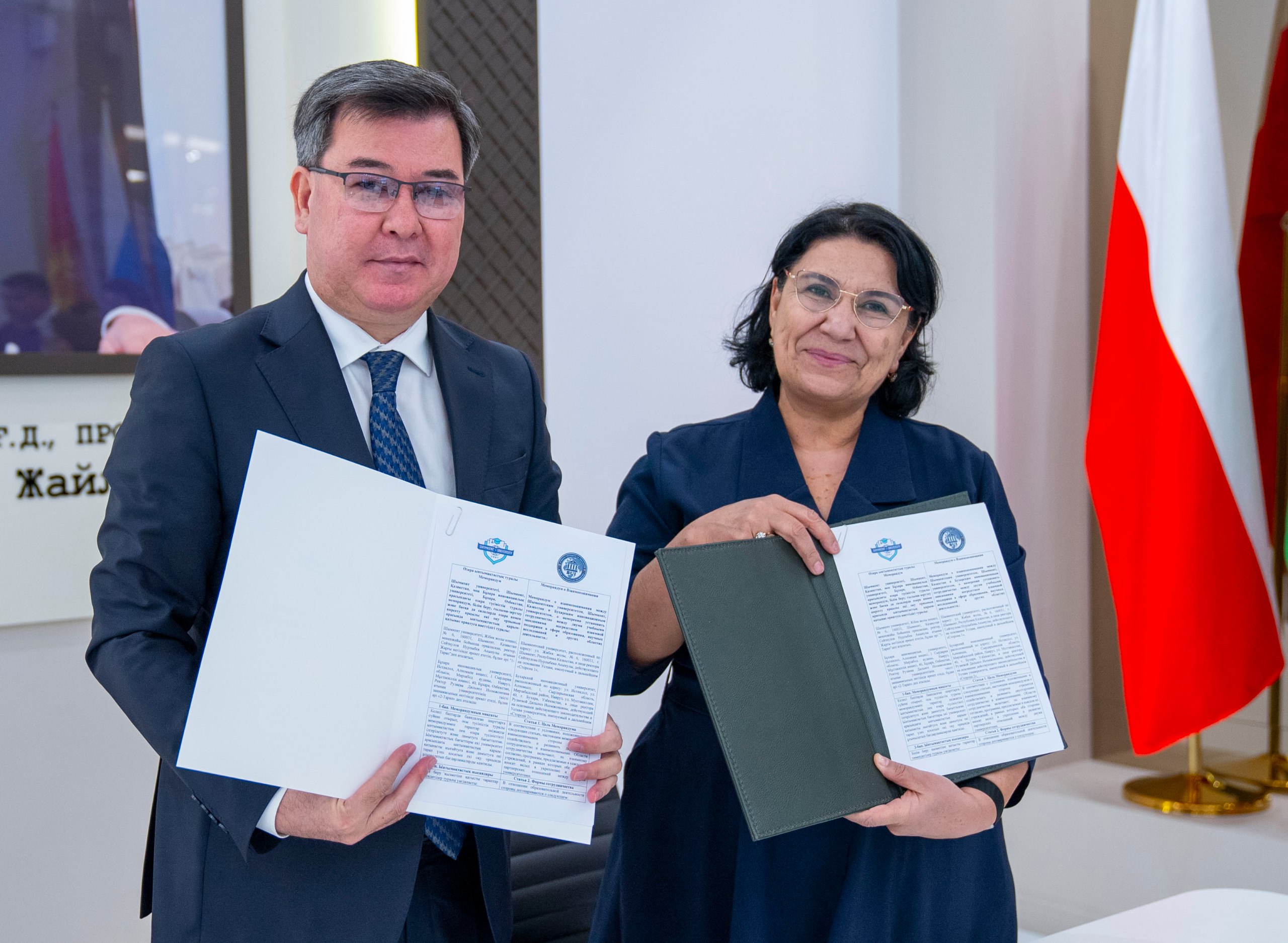 Шымкент университеті мен Бұхара инновациялық университеті арасында ынтымақтастық туралы меморандумға қол қойылды.